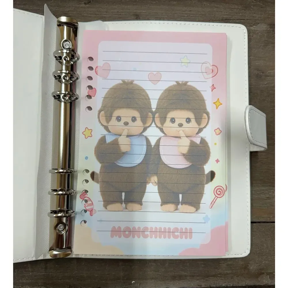 Monchhichi Size A5 Binder with Matching Printed Stationery Paper